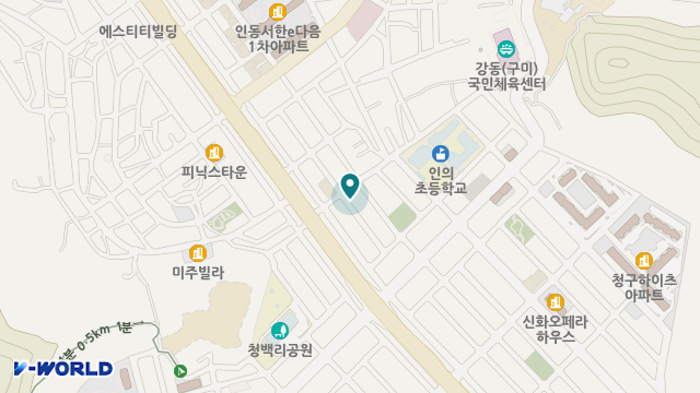 강동효재가복지센터 위치 지도