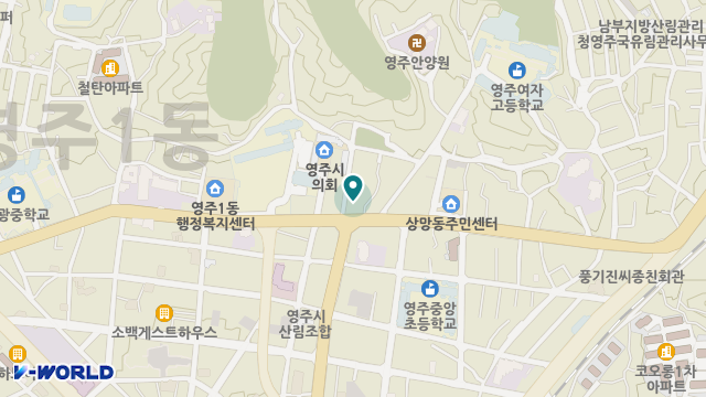영주재가노인통합지원센터 위치 지도