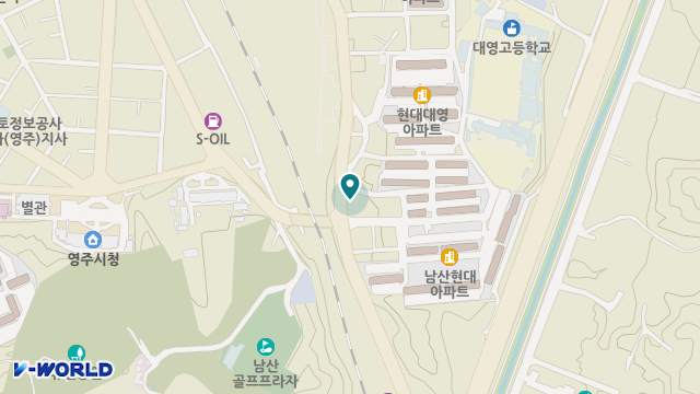 영주돌봄노인복지센터 위치 지도