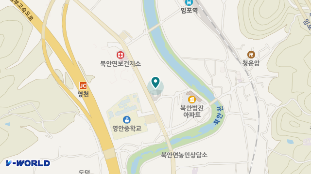 북안효노인주간보호센터 위치 지도