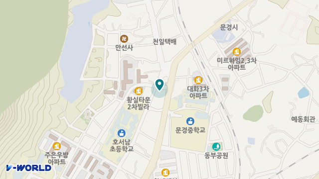 문경한국재가복지센터 위치 지도