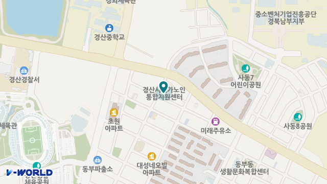 경산시재가노인지원센터 위치 지도
