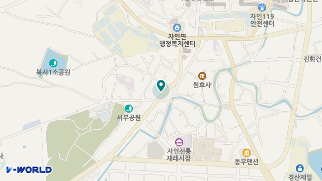 자인중앙주간보호센타 위치 지도