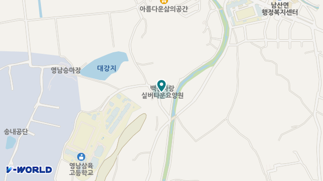 백년사랑실버타운주간보호 위치 지도