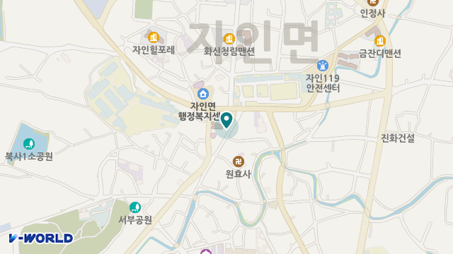 자인재가복지센터 위치 지도