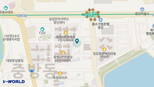 푸른재가장기요양기관 위치 지도