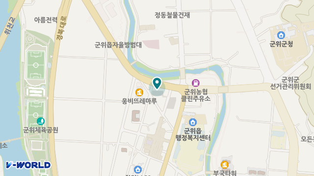 군위의료기보청기 위치 지도