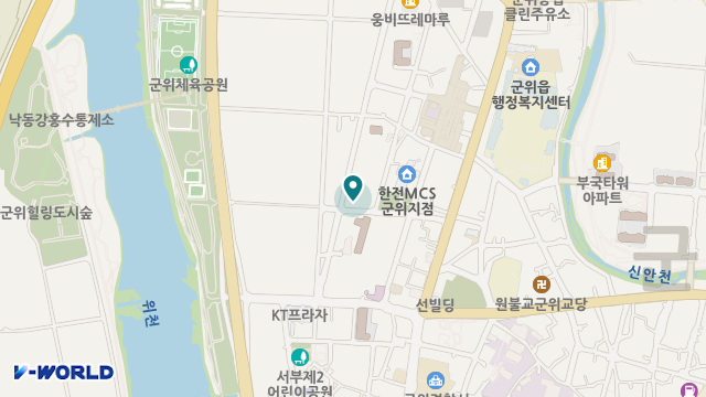 군위 우리재가 주간보호센터 위치 지도