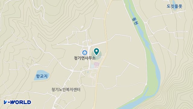 재가노인복지시설 청춘주야간보호센터 위치 지도