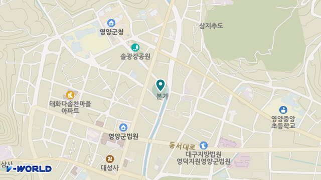 영양애재가복지센터 위치 지도