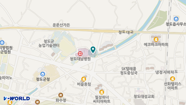 청도군주간보호센터 위치 지도
