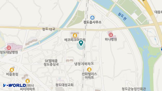 청도노인복지센터 위치 지도