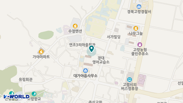 고령행복 재가노인복지센터 위치 지도