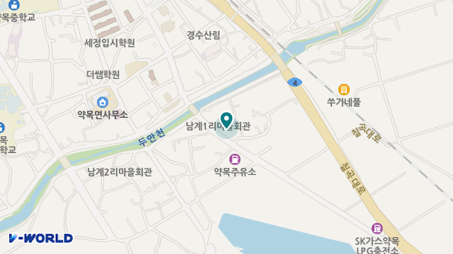 약목재가노인복지센터 위치 지도