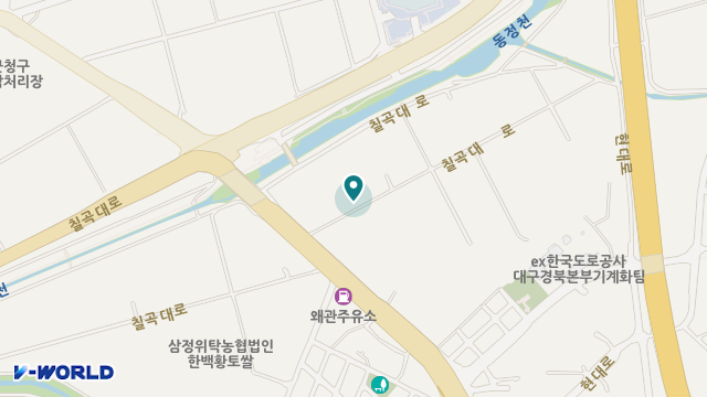 왜관양지주간노인복지센터 위치 지도