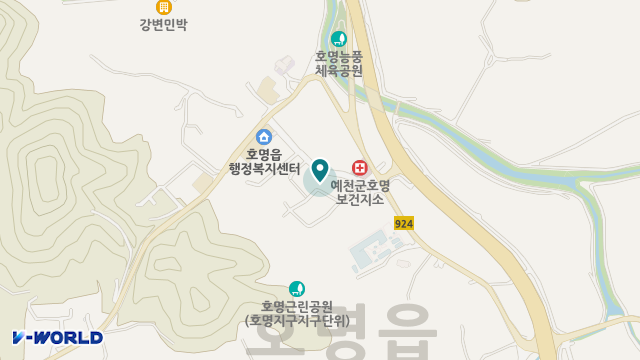 호명재가복지센터 위치 지도