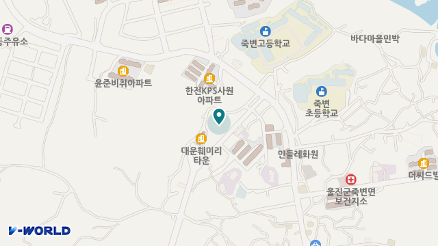울진실버학교 위치 지도