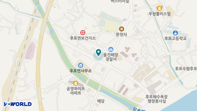 후포행복학교 위치 지도