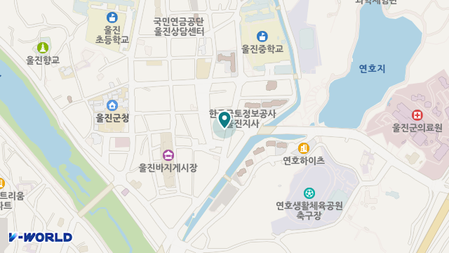 울진재가복지센터 위치 지도