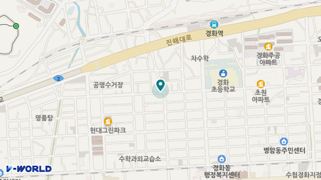 경화재가복지센터 위치 지도