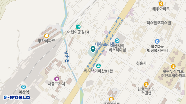 하사랑주.야간보호센터 위치 지도