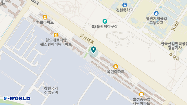 창원다월재가복지센터 위치 지도