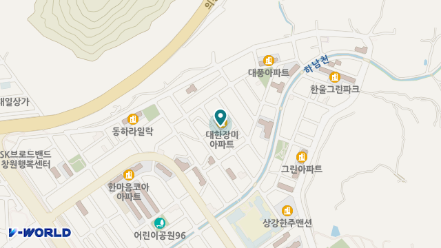 창원노인통합센터 위치 지도