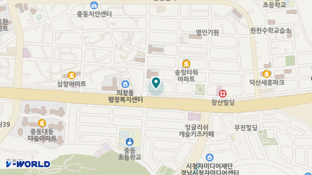 우리노인복지센터 위치 지도