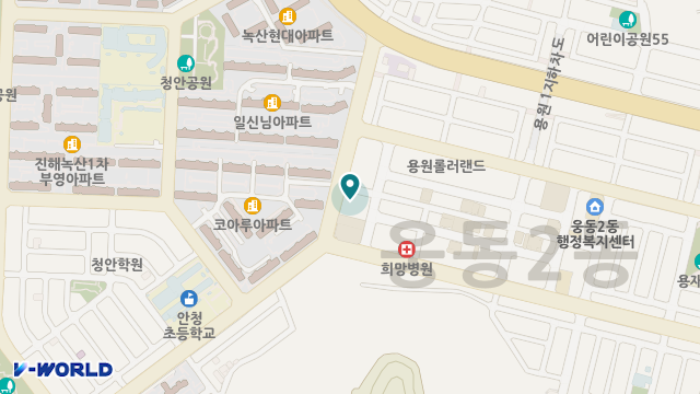 용원청춘노인주간보호센터 위치 지도