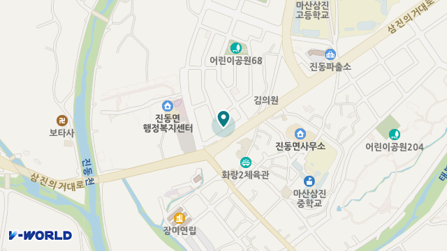 진동 효 재가노인복지센터 위치 지도