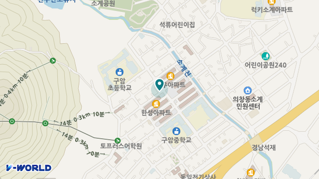 석류재가복지센터 위치 지도