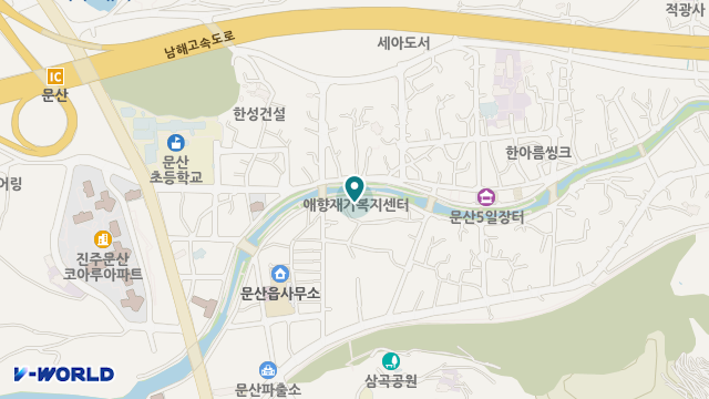 애향재가노인복지센터 위치 지도