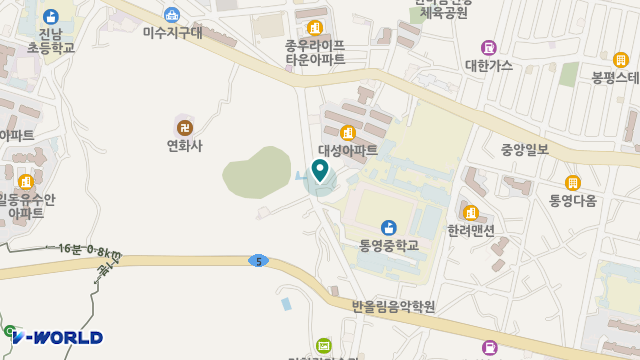 봉수로노인복지센터 위치 지도