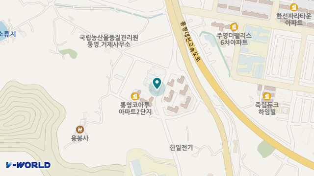 사단법인 통영YWCA 위치 지도
