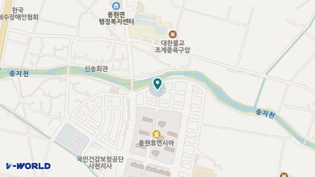 민하재가복지센터 위치 지도