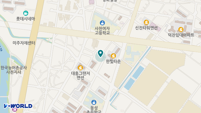 사천사랑재가복지센터 위치 지도