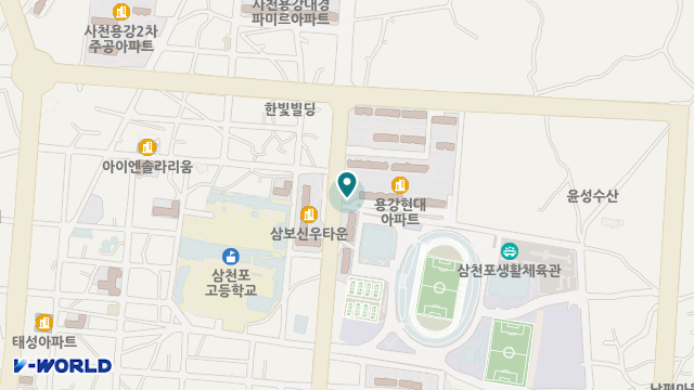 삼천포노인복지센터 위치 지도