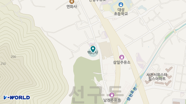 삼천포어르신학교 위치 지도
