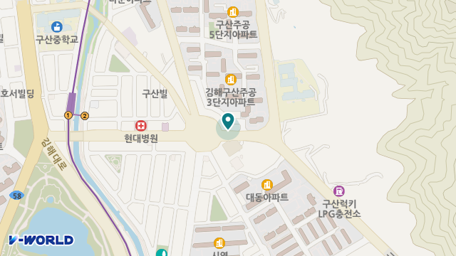 김해온정재가복지센터 위치 지도