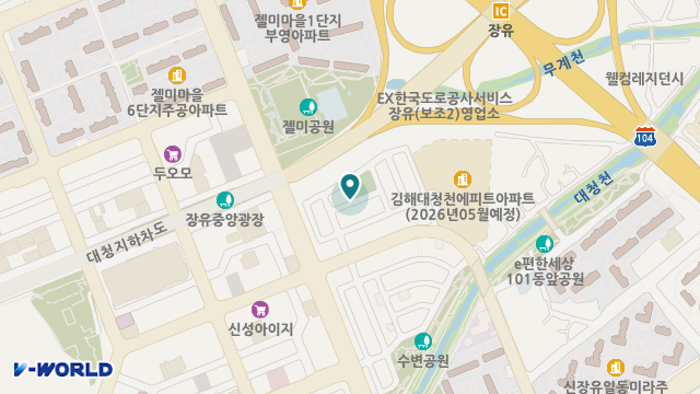 행복재가복지센터 위치 지도