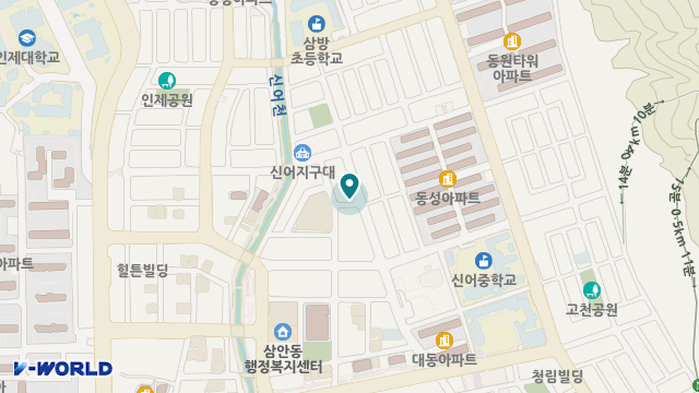 한결재가노인복지센터 위치 지도