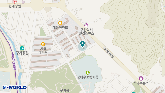 수비인재가노인복지센터 위치 지도