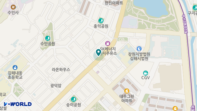 인우재가노인복지센터 위치 지도