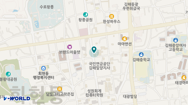 김해온재가노인복지센터 위치 지도