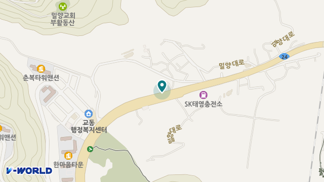 밀양제일재가방문간호센터 위치 지도