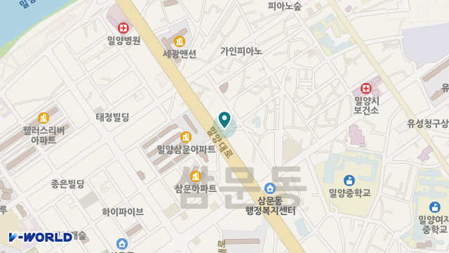 미르재가복지센터 위치 지도