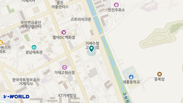 거제사랑노인복지센터 위치 지도