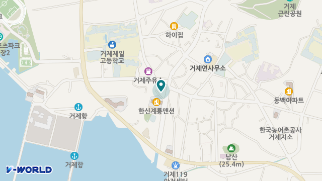 한우리노인통합지원센터 위치 지도