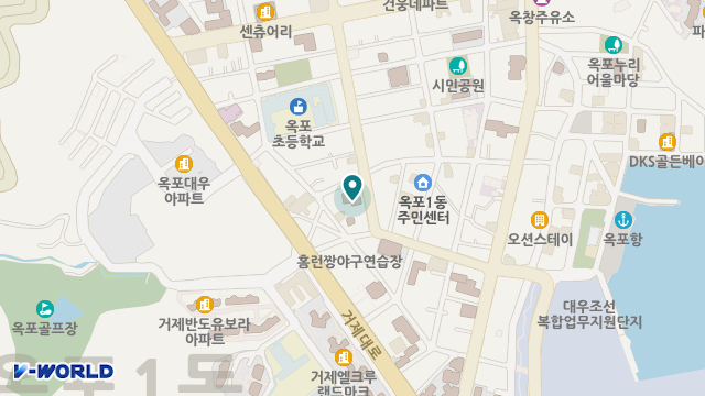 거제옥포노인주간보호센터 위치 지도
