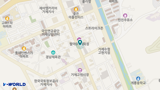 거제돌봄지원센터 위치 지도